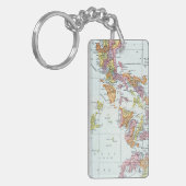 地図: フィリピン1905年 キーホルダー (正面左)