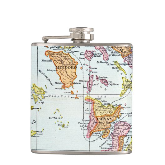 地図: フィリピン1905年 フラスク (正面)