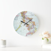 地図: フィリピン1905年 ラージ壁時計 (ホーム)