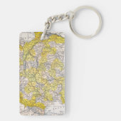 地図: フランス キーホルダー (裏面)