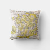 地図: フランス クッション (正面)