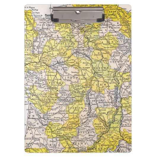 地図: フランス クリップボード (正面)