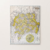 地図: フランス ジグソーパズル (縦)