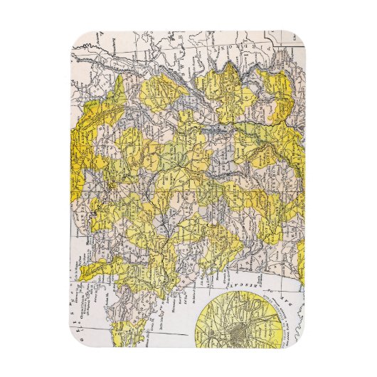 地図：フランス マグネット (縦)