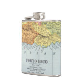 地図: プエルトリコ1900年 フラスク (左)