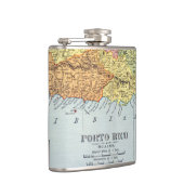 地図: プエルトリコ1900年 フラスク (右)