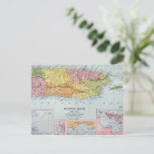 地図：プエルトリコ1900年 ポストカード (スタンド正面)