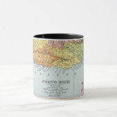地図: プエルトリコ1900年 マグカップ (中央)