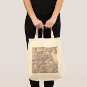 地図: ボストン1883年 トートバッグ (正面(商品))