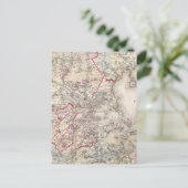 地図：ボストン、1883年 ポストカード (スタンド正面)