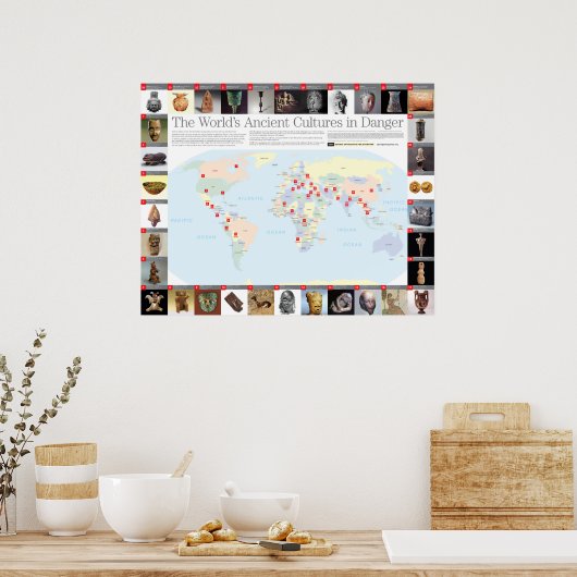 地図 ポスター (キッチン)