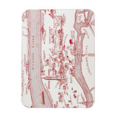 地図：マンハッタン、c1935 マグネット (縦)