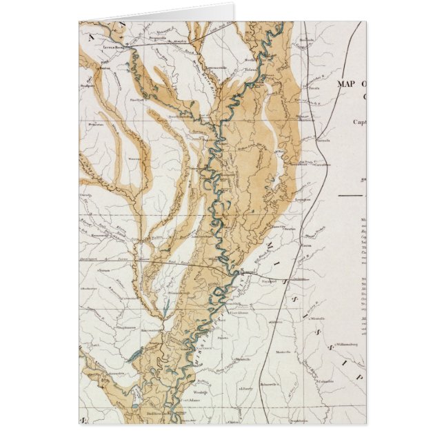 地図: ミシシッピー川1861年 (正面)