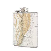 地図: ミシシッピー川1861年 フラスク (左)