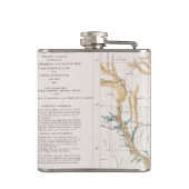 地図: ミシシッピー川1861年 フラスク (裏面)