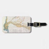 地図: ミシシッピー川1861年 ラゲッジタグ (正面横)