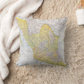 地図: メキシコ クッション (ブランケット)