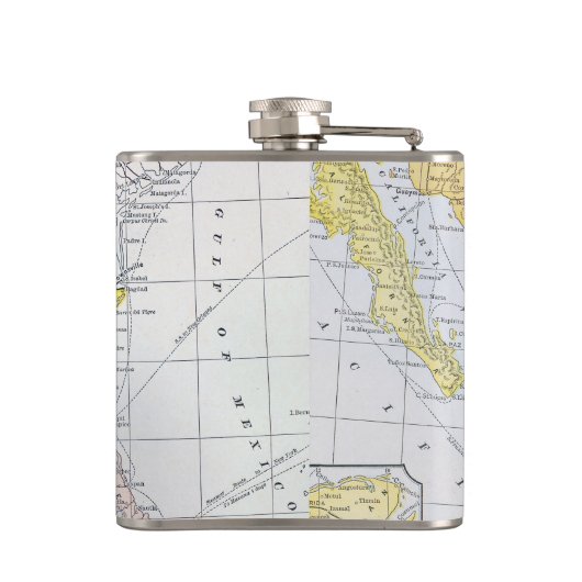 地図: メキシコ フラスク (裏面)