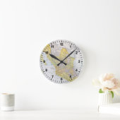 地図: メキシコ ラウンド壁時計 (ホーム)