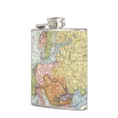 地図: ヨーロッパ1885年 フラスク (左)