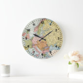 地図: ヨーロッパ1885年 ラージ壁時計 (ホーム)