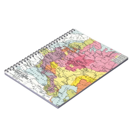 地図: ロシアの拡張 ノートブック (左側)