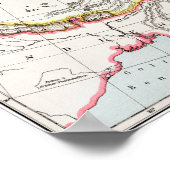 地図：中国, 1910 ポスター (角)