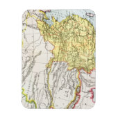 地図：中国, 1910 マグネット (縦)