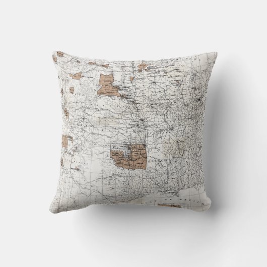 地図: 予約1888年 クッション (裏面)