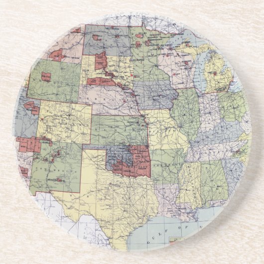 地図: 予約1892年 コースター (正面)