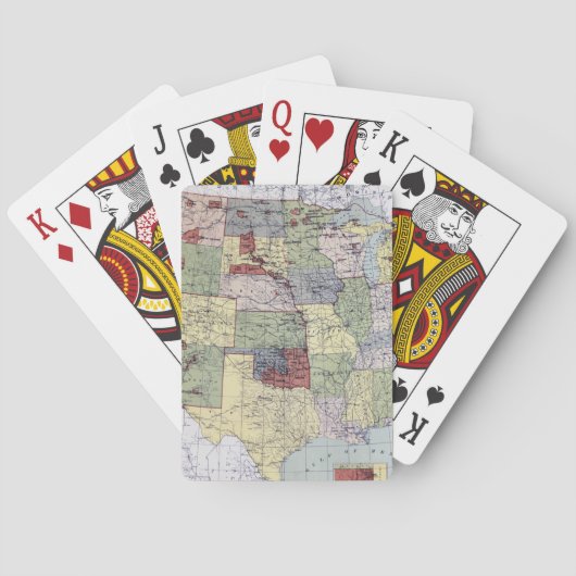 地図: 予約1892年 トランプ (裏面)