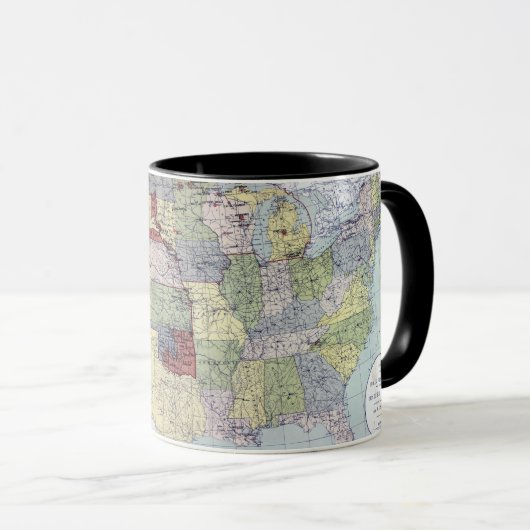 地図: 予約1892年 マグカップ (正面右)