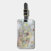 地図: 予約1892年 ラゲッジタグ (正面縦)