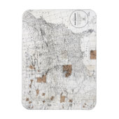 地図：予約、1888年 マグネット (縦)