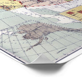 地図：予約、1892年 ポスター (角)