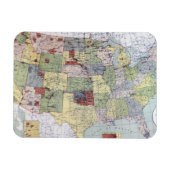 地図：予約、1892年 マグネット (横)