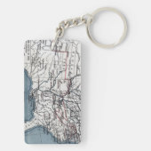 地図: 内戦1861年 キーホルダー (裏面)