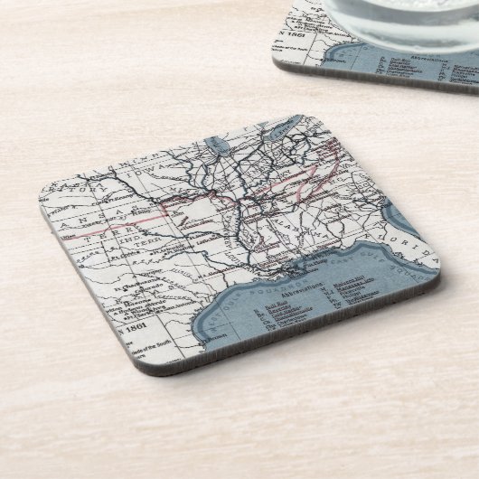 地図: 内戦1861年 コースター (左側)