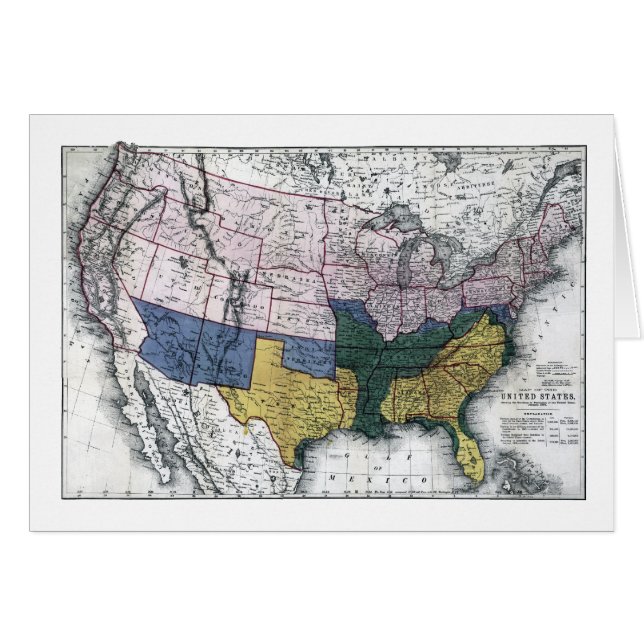 地図: 内戦1864年 (正面横)