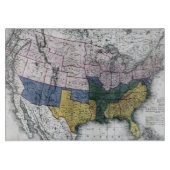 地図: 内戦1864年 カッティングボード (正面)