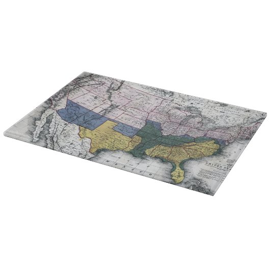 地図: 内戦1864年 カッティングボード (角)