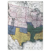 地図: 内戦1864年 クリップボード (裏面)