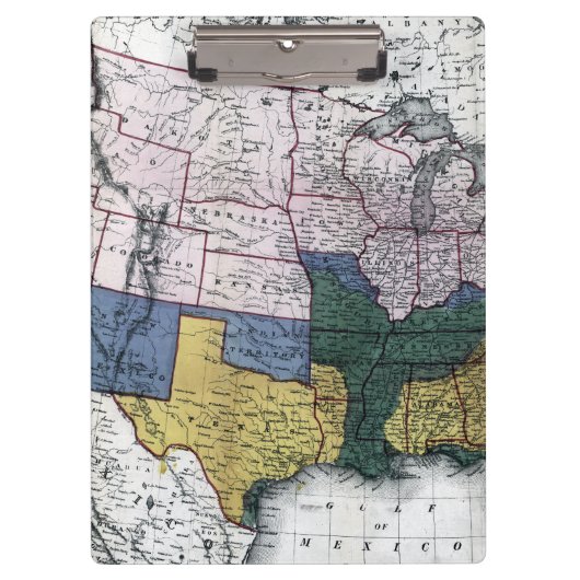 地図: 内戦1864年 クリップボード (正面)