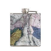 地図: 内戦1864年 フラスク (裏面)