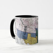 地図: 内戦1864年 マグカップ (正面左)