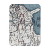 地図:内戦, 1861 マグネット (縦)