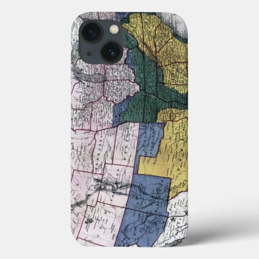 地図:内戦, 1864 Case-Mate iPhoneケース (裏面)