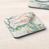 地図: 北アメリカ1742年 コースター (左側)