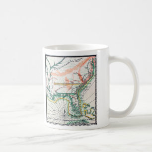地図: 北アメリカ1742年 コーヒーマグカップ