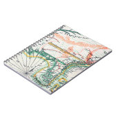 地図: 北アメリカ1742年 ノートブック (左側)